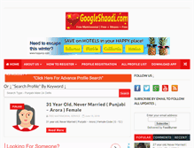 Tablet Screenshot of googleshaadi.com